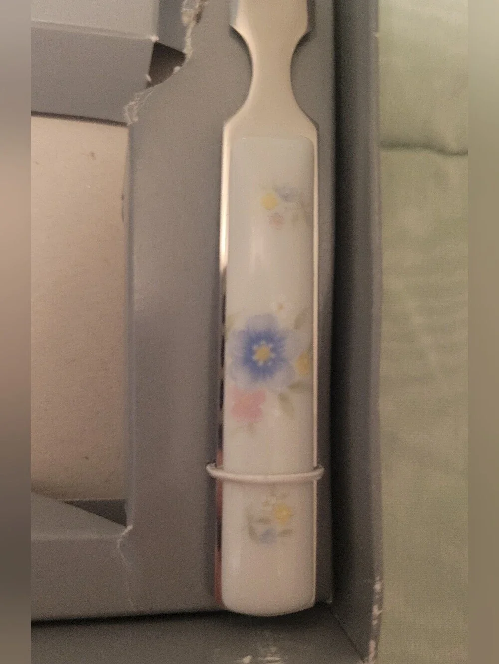 Vintage Floral Porcelain Stationery & Letter Opener Desk Set